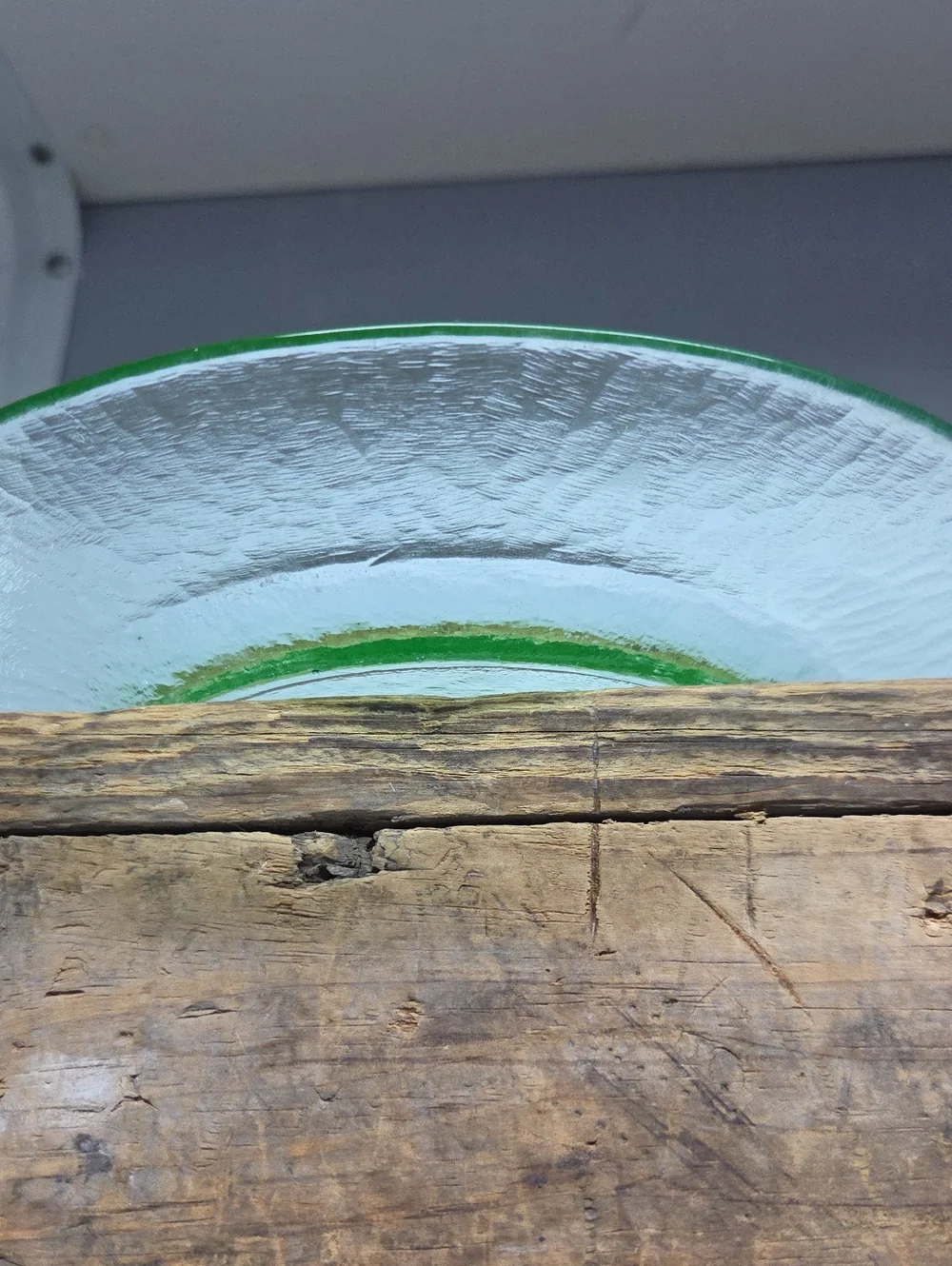 Vintage Green Recycled Glass Plate